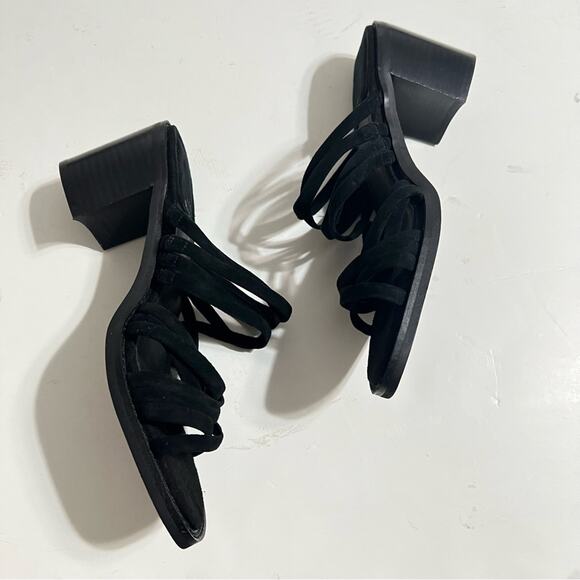 JEFFREY CAMPBELL Intertwine Slide Sandal - Black Suede - Picture 8 of 10